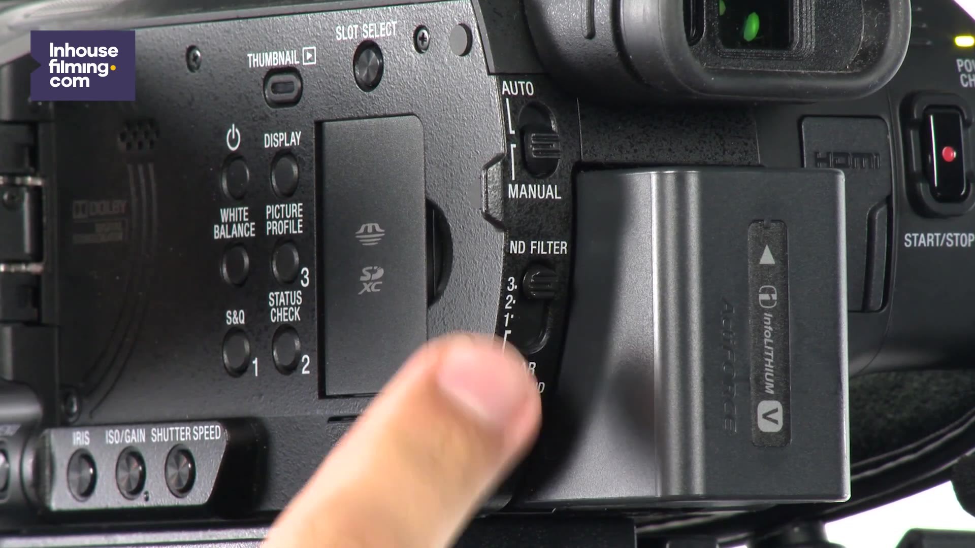 Filming masterclass - Yellow Case  - Operating Sony HXR-NX80